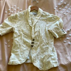 Sanctuary Clothing Los Angeles vintage white lace top